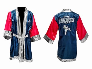 Customize Kanong Boxing Fight Robe : Blue/Red